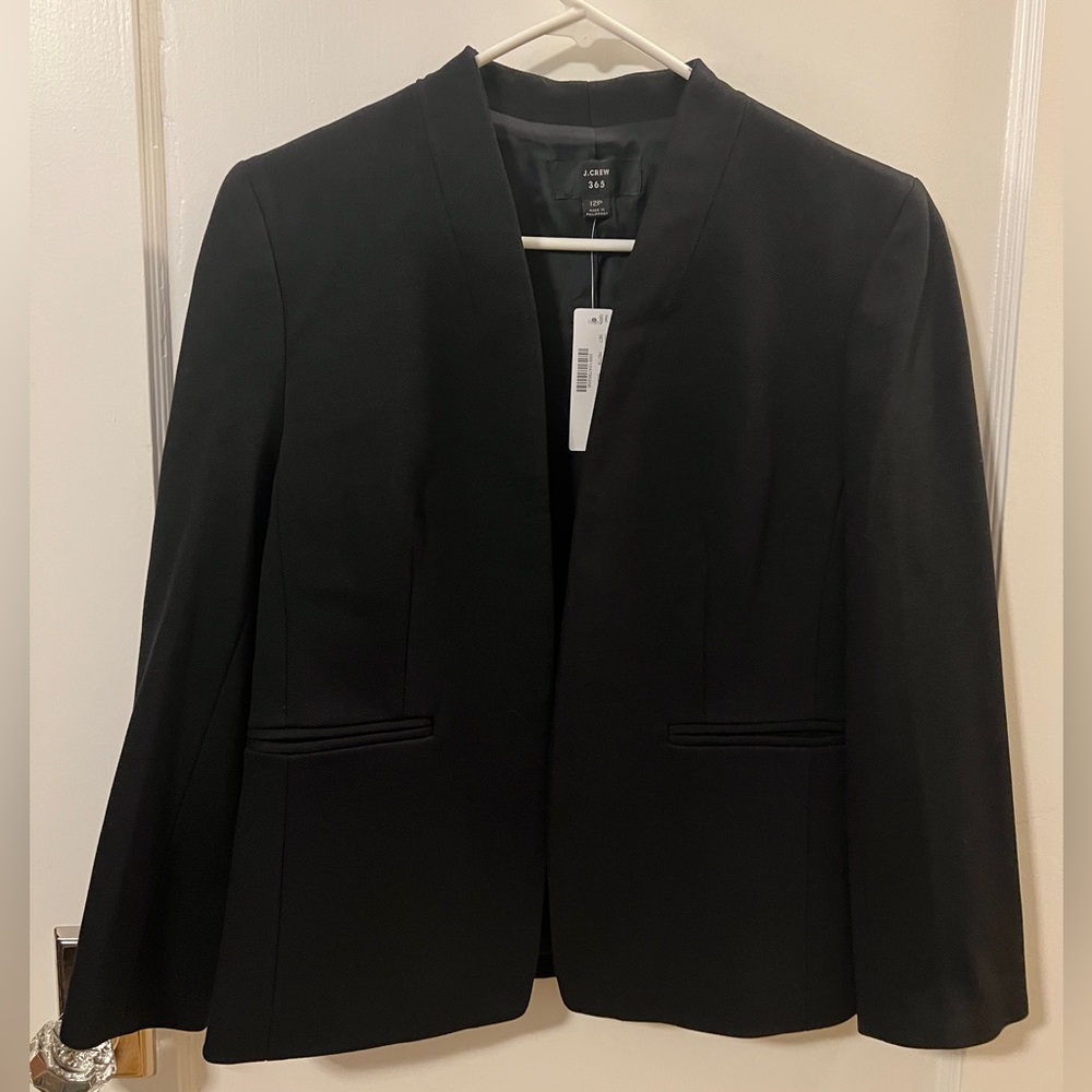 J. Crew Classic Black Suit Jacket